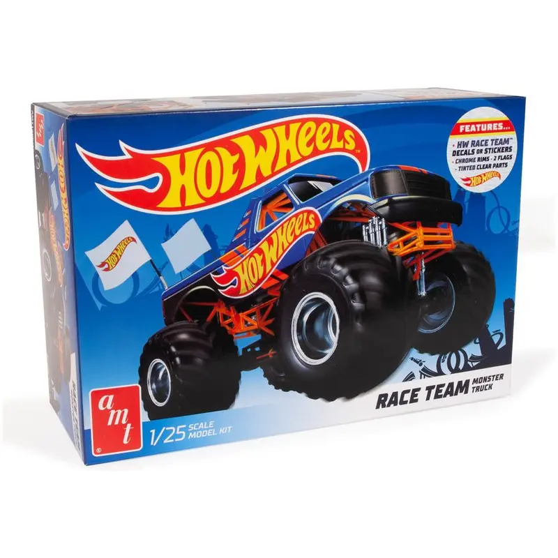 AMT Race Team Monster Truck Hot Wheels 1/25 Scale Model Kit