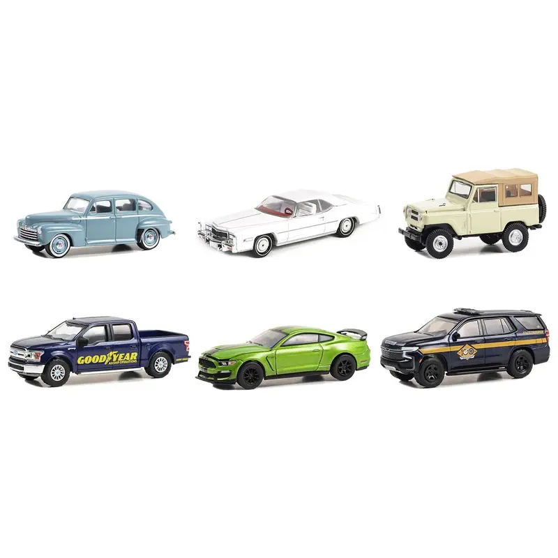 "Anniversary Collection" Set of 6 pieces Series 16 1/64 Diecast Model Cars by Greenlight