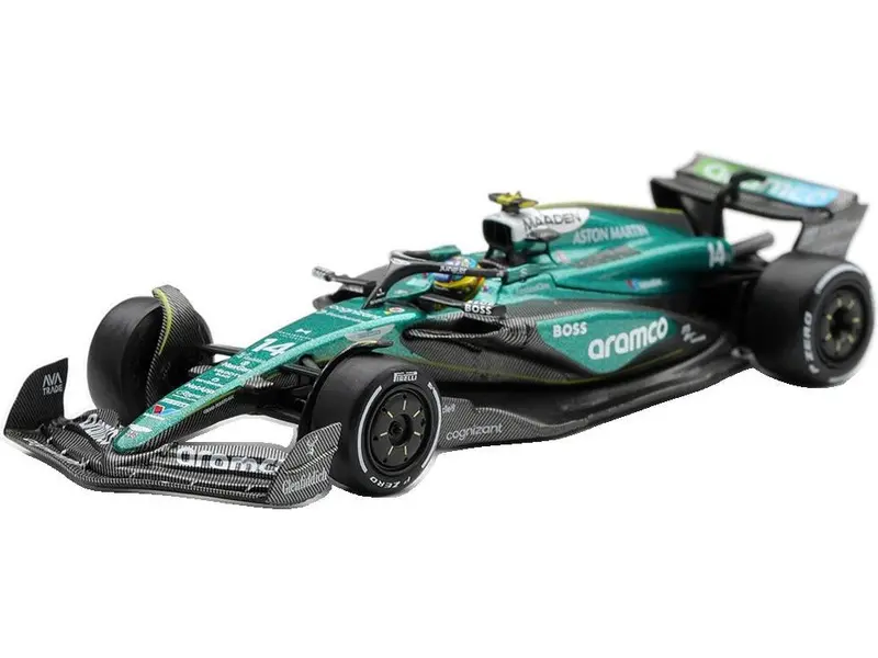 Aston Martin AMR24 #14 F1 Las Vegas GP 2024 Fernando Alonso Blister Packaging 1