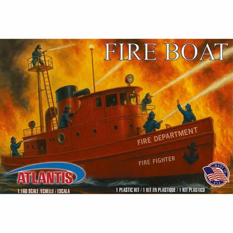 Atlantis 1/160 "Harbour Fire Department" Fire Boat Model Kit