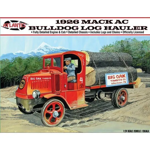 Atlantis 1926 MACK AC Bulldog Logging Truck 1/24