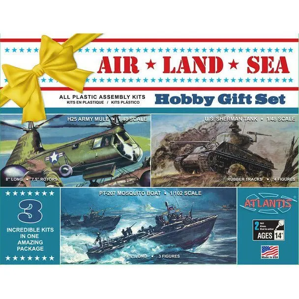 Atlantis Air, Land and Sea Gift Set Plastic Model Kit