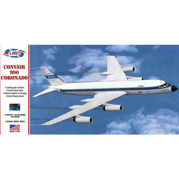 Atlantis Convair 990 Coronado 1/135 Plastic Model Kit