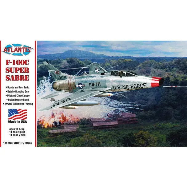 Atlantis F-100C Super Sabre 1/70