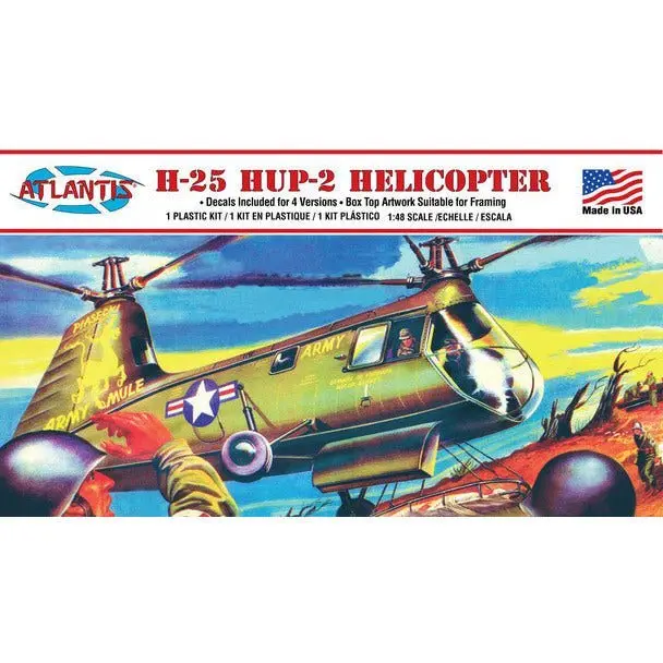 Atlantis H-25 Army Mule HUP-2 Helicopter 1/48 Plastic Model Kit