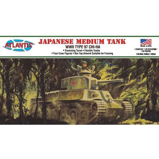 Atlantis Japanese Medium Tank Chi-Ha 1/48 Model kit