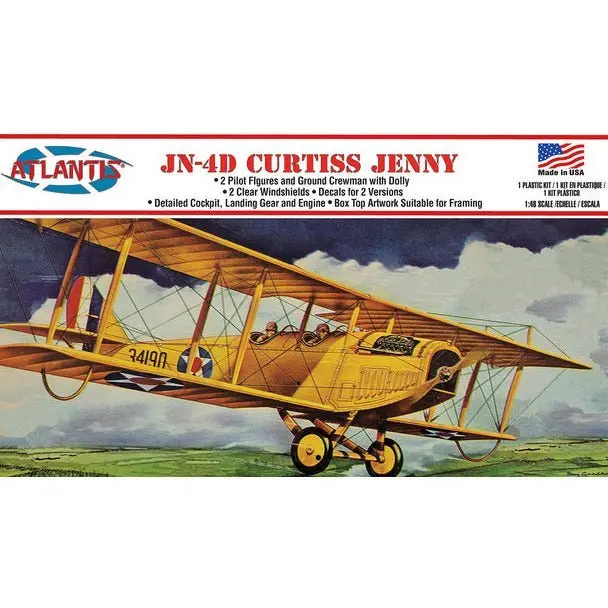 Atlantis JN-4D Curtiss Jenny 1/48 Plastic Model Kit