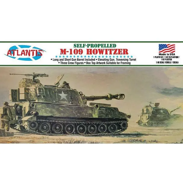 Atlantis M-109 SP Howitzer 1/48 Plastic Model Kit