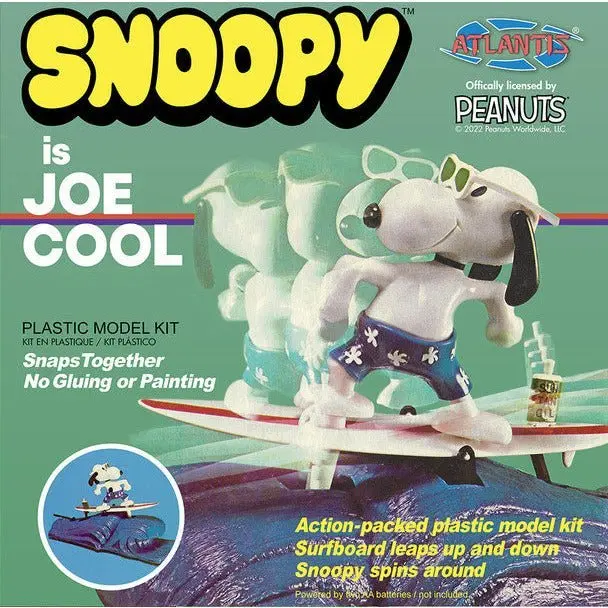 Atlantis Snoopy is Joe Cool Motorized Model Kit