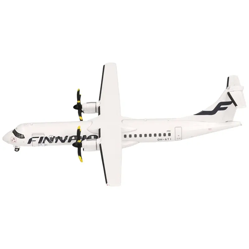 ATR 72-500 Commercial Aircraft "FinnAir" (OH-ATI) White 1/200 Diecast Model Airplane by Herpa
