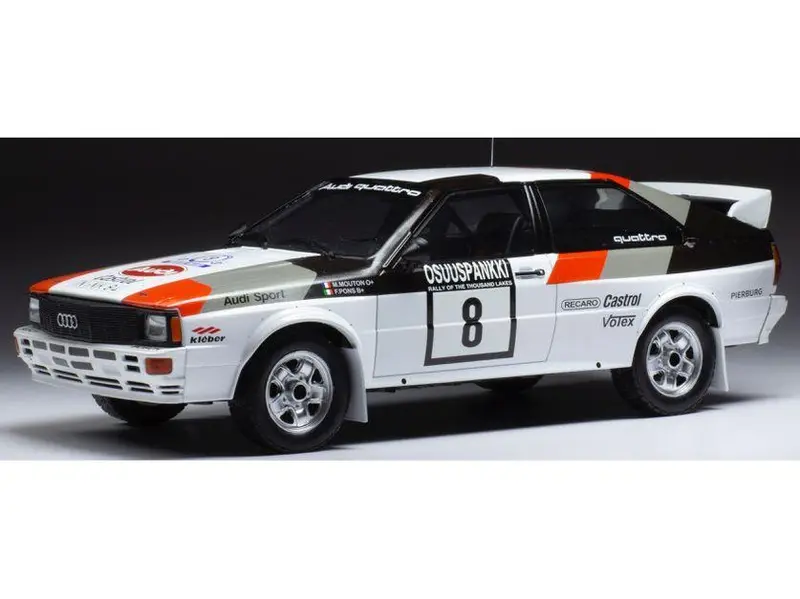 Audi Quattro #8 M.Mouton/F.Pons 1000 Lakes Rally 1982 1