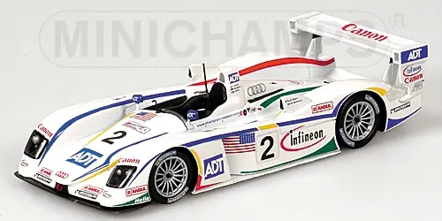 AUDI R8 CHAMPION RACING PIRRO LETHO 24H LE MANS 2004 - 1/43 - Minichamps