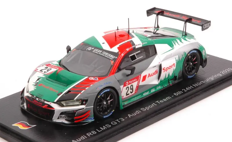 AUDI R8 GT3 N.29 6th 24 H NURBURGRING 2020 DRUDI-MIES-RAST-VAN DER LINDE - Spark Model - SG685