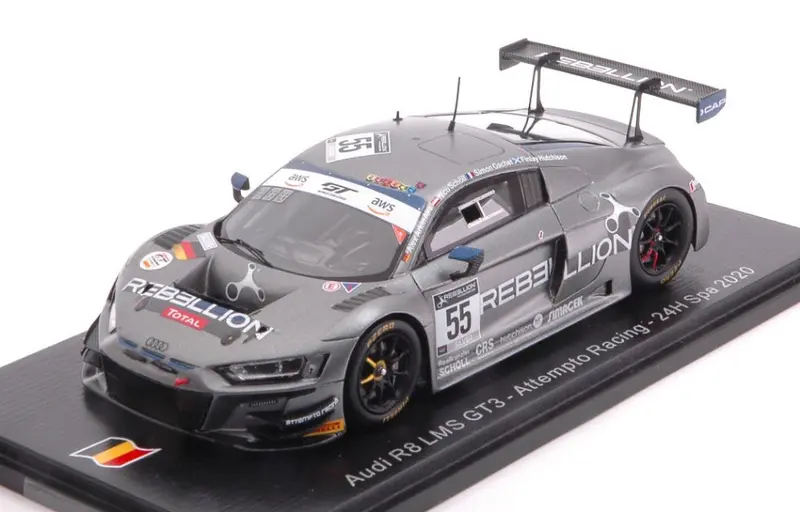 AUDI R8 GT3 N.55 24 H SPA 2020 SCHOLL-GACHET-AKA-HUTCHISON 1
