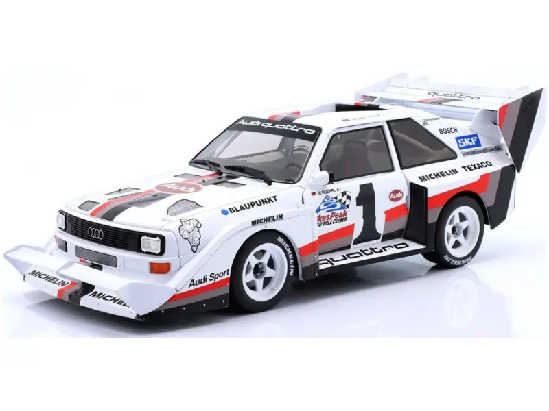Audi Sport Quattro S1 E2 #1 Winner Pikes Peak 1987 Walter Rohrl w/Collectors Box 1
