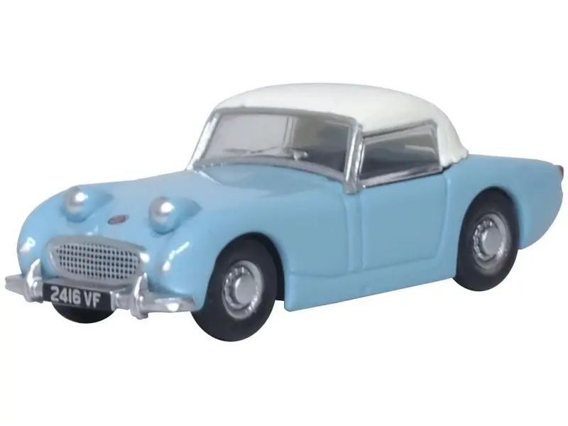 Austin Healey Frogeye Sprite Iris Blue/Old English White 1