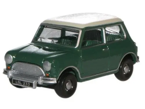 Austin Mini Almond Green/Old English White 1