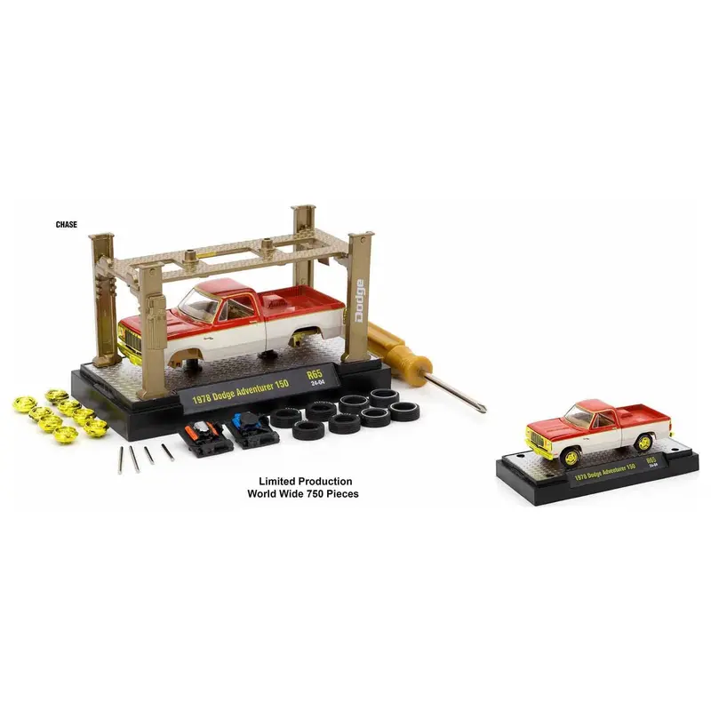 "Auto Lifts" Set of 6 pieces Series 26 Limited Edition to 5600 pieces Worldwide 1/64 Diecast Model Cars by M2 Machines