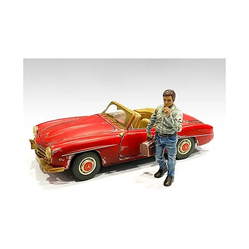 Auto Mechanic Chain Smoker Larry Figurine for 1/24 Scale Models by American Diorama