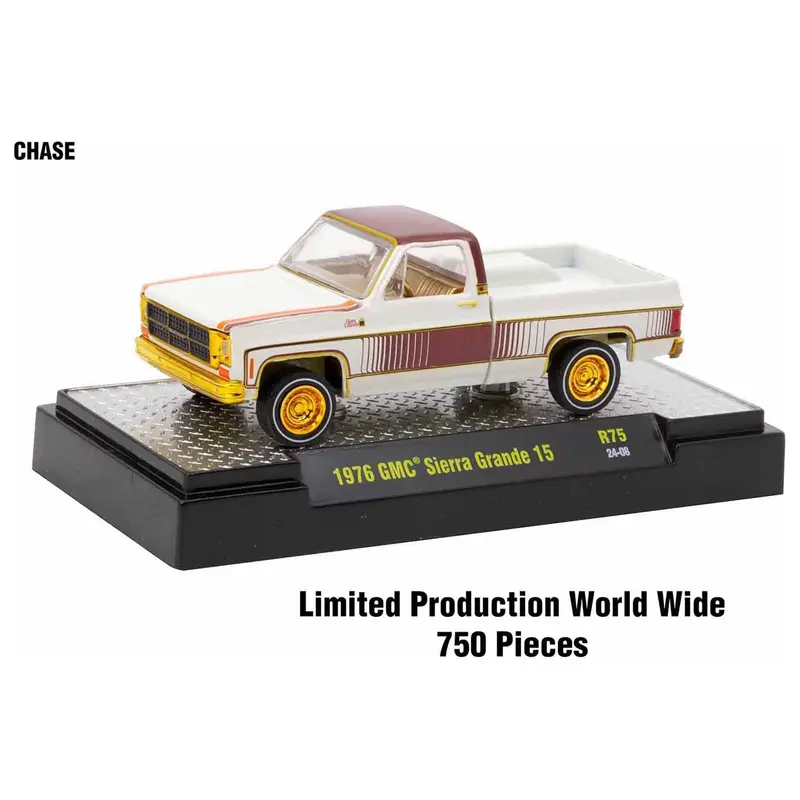 "Auto Meets" Set of 6 Cars IN DISPLAY CASES Release 75 Limited Edition 1/64 Diecast Model Cars by M2 Machines