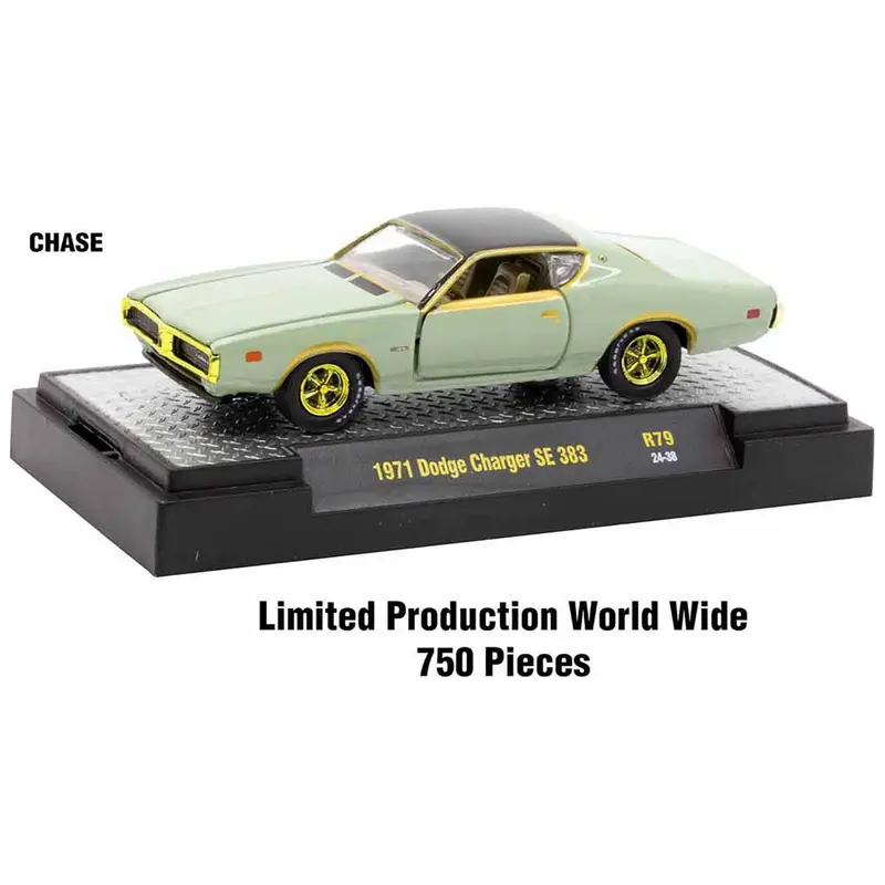 "Auto Meets" Set of 6 Cars IN DISPLAY CASES Release 79 Limited Edition 1/64 Diecast Model Cars by M2 Machines
