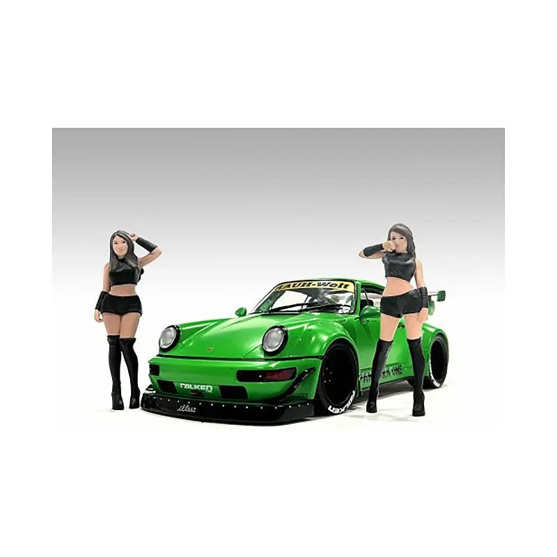 "Auto Salon Girls" 2 piece Figures Set for 1/18 Scale Models by American Diorama