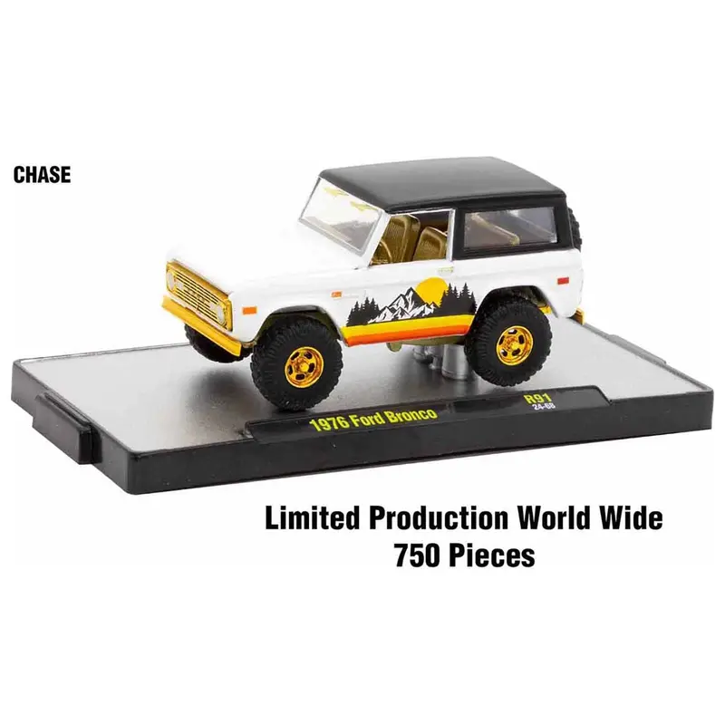 "Auto-Thentics" 6 piece Set Release 91 IN DISPLAY CASES Limited Edition 1/64 Diecast Model Cars by M2 Machines