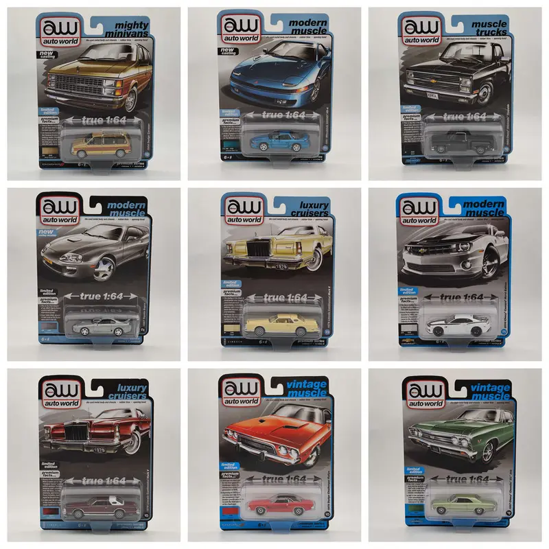 Auto World 1/64 Series Diecast Toys Models Car Collection Gifts
