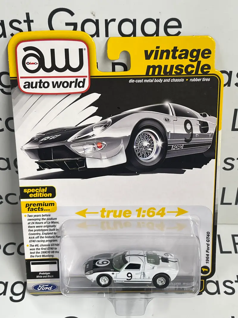 AUTO WORLD 1964 Ford GT40 White 1