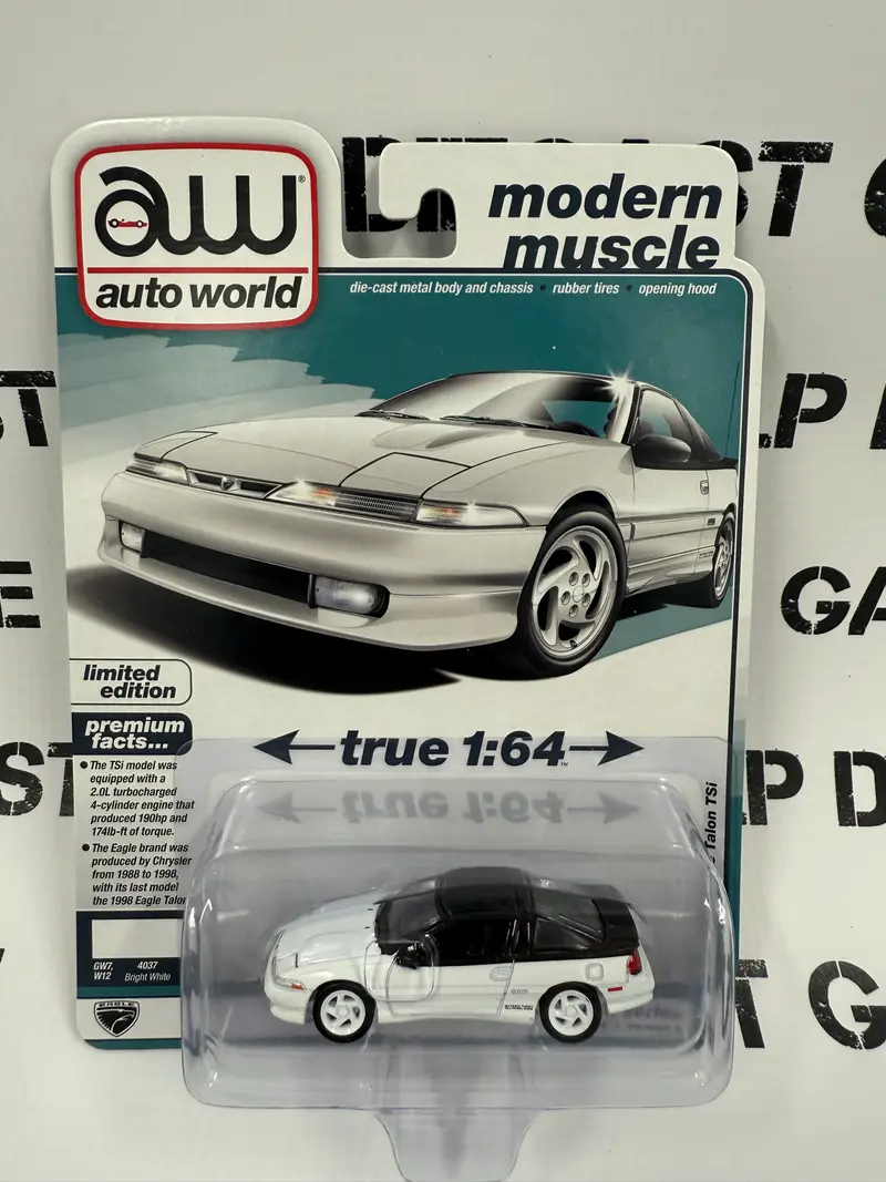 AUTO WORLD 1991 Eagle Talon TSi White 1