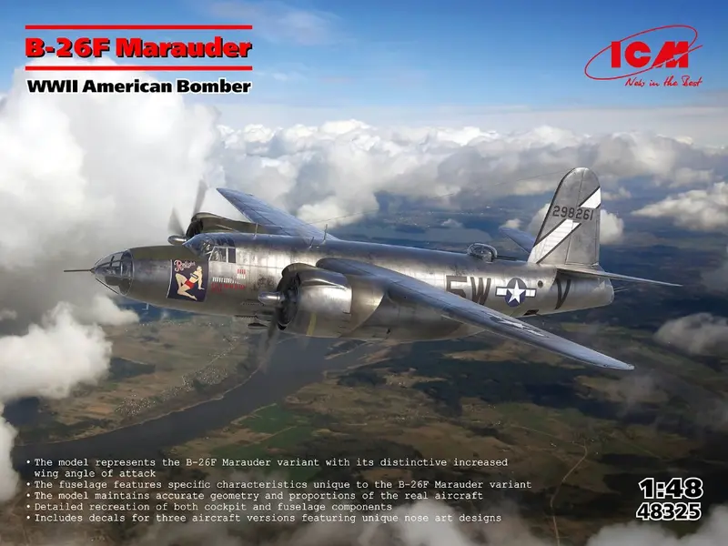 B-26F MARAUDER WWII AMERICAN BOMBER KIT 1