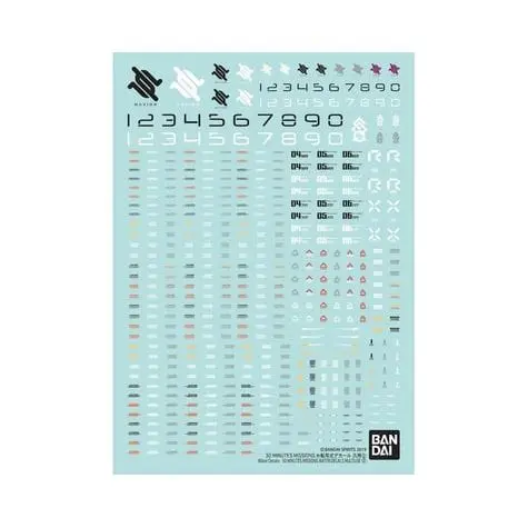 Bandai #2 30 Minute Sisters Water Decals Multiuse