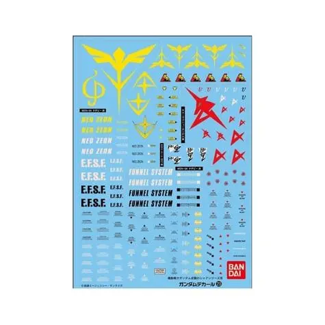 Bandai GD-23 MG Multiuse Char's Counterattack Decals