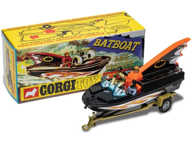 Bat Boat w/Trailer, Batman and Robin 1