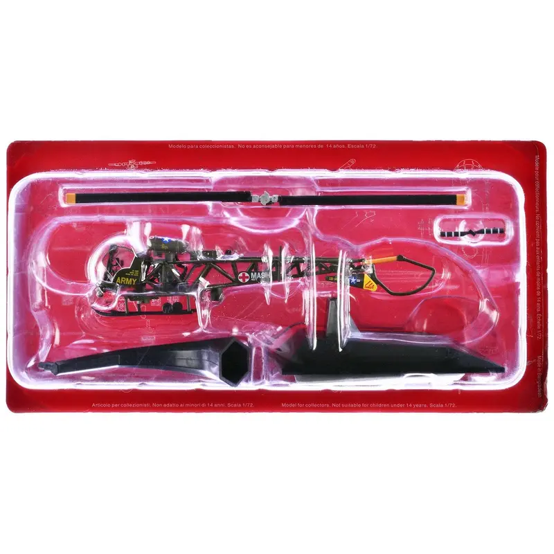 Bell OH-13G Sioux Helicopter "4077th Mobile Army Surgical Hospital (MASH)" United States Army 1/72 Diecast Model by Altaya