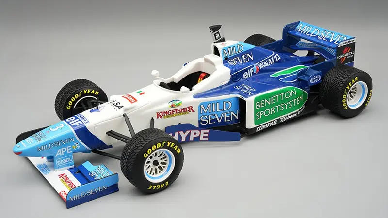 BENETTON B196 N.3 BRAZIL GP 1996 RAIN TYRES J.ALESI 1