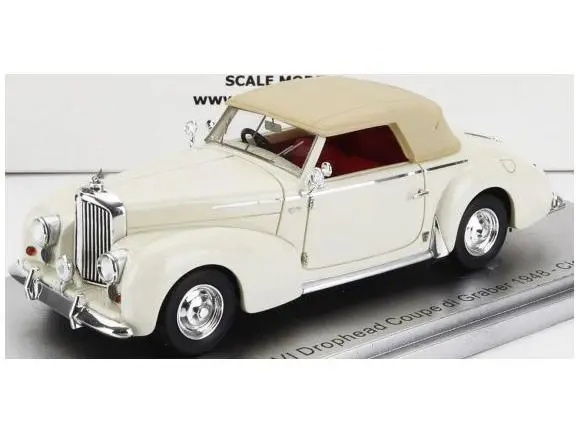 Bentley MKVI White Drophead Coupe Graber Cabrio Closed 1948 1