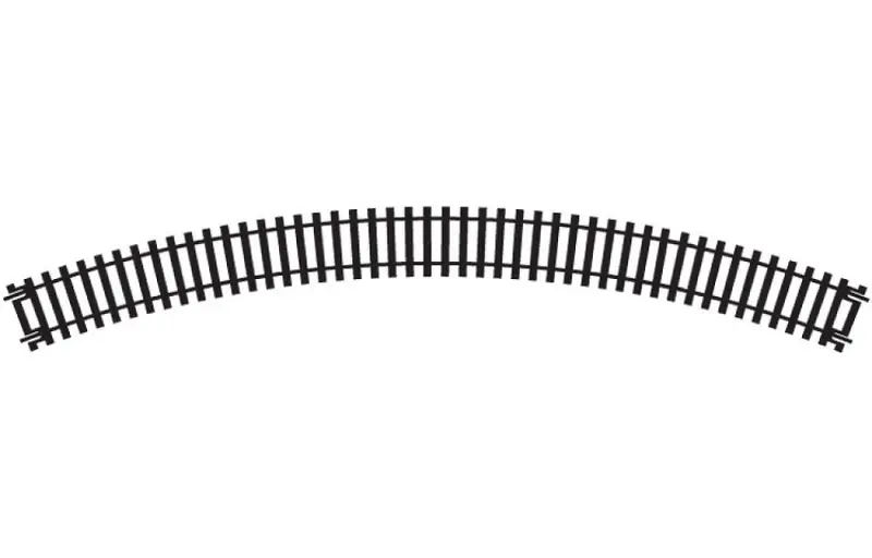 BINARIO DOPPIO CURVO RAGGIO 2 mm 438 ARCO 45° 1