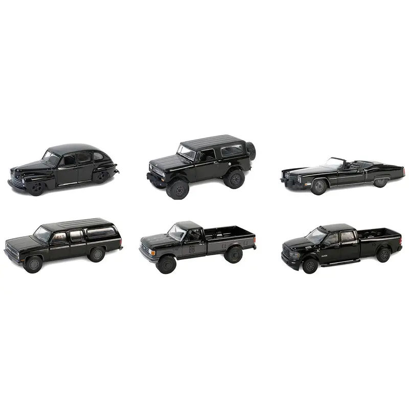 "Black Bandit" 6 piece Set Series 29 1/64 Diecast Model Cars by Greenlight