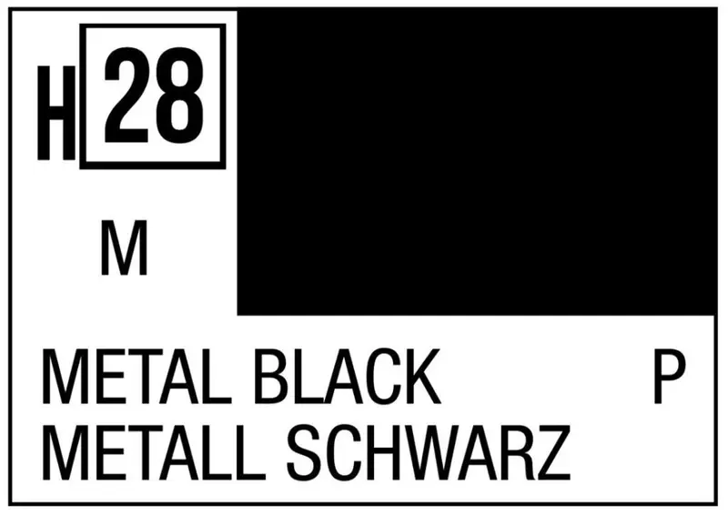 BLACK METALLIC ml 10 Pz.6 - Gunze - GU0028