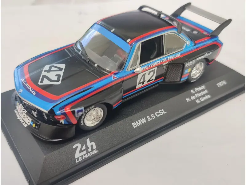 BMW 3.5 CSL #42 Grohs Posey Hughes de Fierlandt 10th Le Mans 24H 1976 1