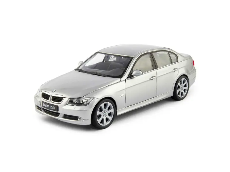 BMW 330i Diecast Model Car grey 1