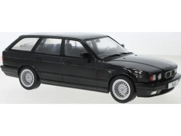 BMW 5 series (E34) Touring 1991 black metallic 1