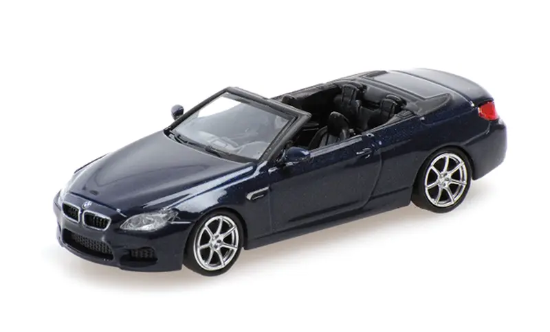 BMW M6 CABRIO BLUE METALLIC 2015 - 1/87 - Minichamps
