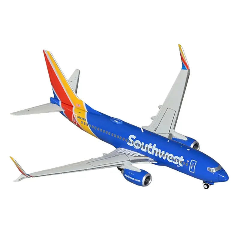 Boeing 737-700 Commercial Aircraft "Southwest Airlines" (N943WN) Blue with Striped Tail 1/400 Diecast Model Airplane by GeminiJets
