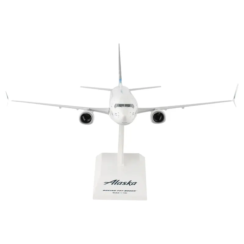 Boeing 737-900 Commercial Aircraft "Alaska Airlines" (N494AS) White with Blue Tail (Snap-Fit) 1/130 Plastic Model by Skymarks