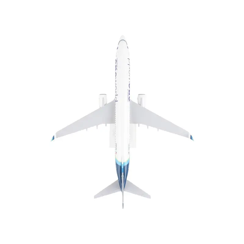 Boeing 737-900 Commercial Aircraft "Alaska Airlines - One World" (N487AS) White with Blue Tail (Snap-Fit) 1/130 Plastic Model by Skymarks
