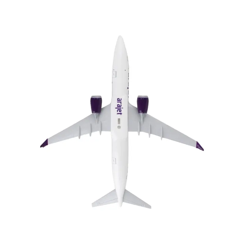 Boeing 737 MAX 8 Commercial Aircraft "Arajet" (HI1026) White with Tail Graphics (Snap-Fit) 1/130 Plastic Model by Skymarks