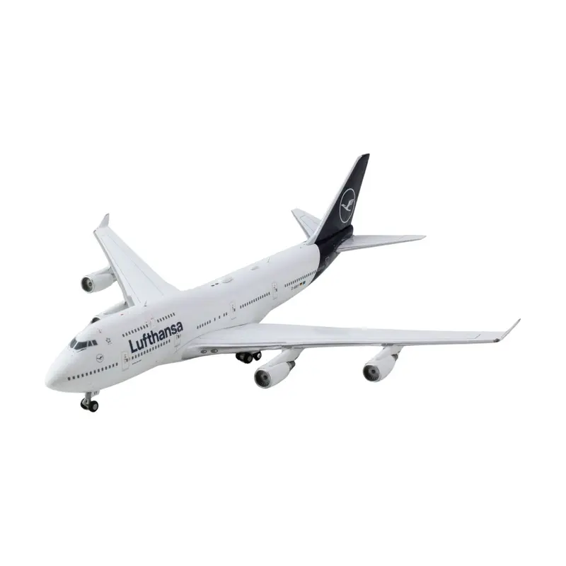 Boeing 747-400 Commercial Aircraft "Lufthansa" (D-ABVY) White with Dark Blue Tail 1/400 Diecast Model Airplane by GeminiJets