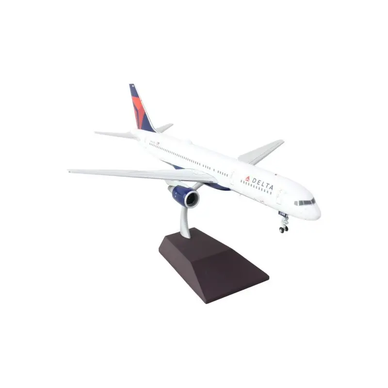 Boeing 757-200 Commercial Aircraft "Delta Air Lines" (N683DA) White with Red and Blue Tail "Gemini 200" Series 1/200 Diecast Model Airplane by GeminiJets